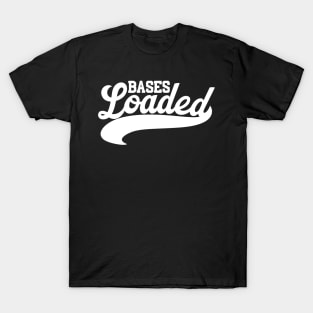 Bases Loaded Script white T-Shirt